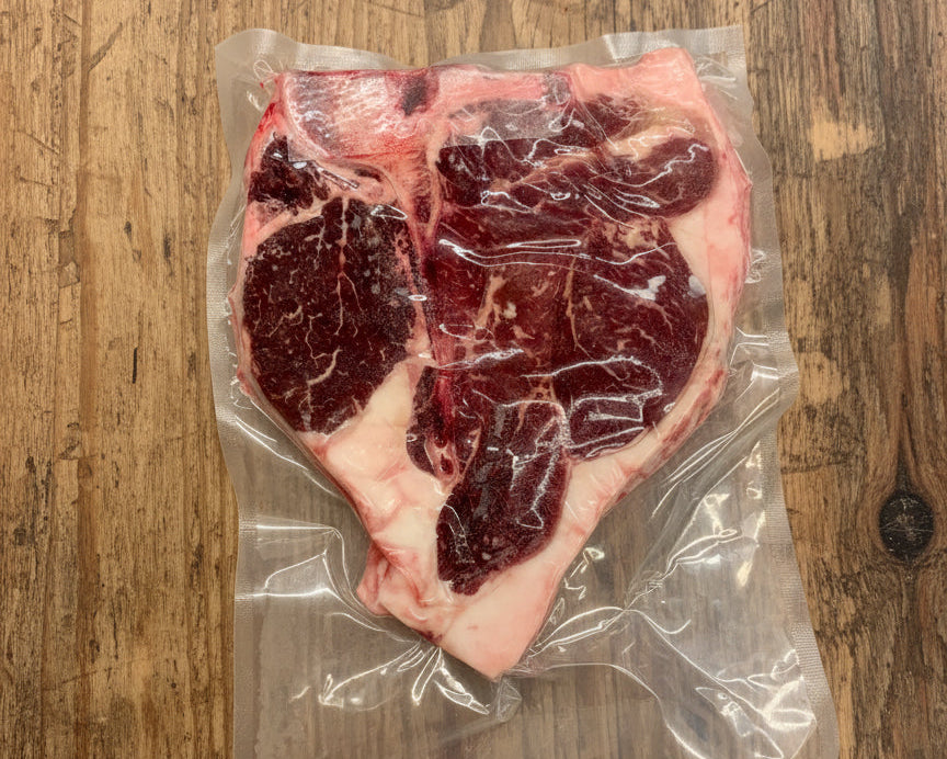 Premium steak and hamburger beef box grass-fed grain-finished Nebraska beef ribeye NY strip filet ground beef