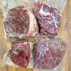 Premium steak and hamburger beef box grass-fed grain-finished Nebraska beef ribeye NY strip filet ground beef