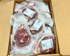 Premium steak box grass-fed grain-finished Nebraska beef ribeye NY strip filet